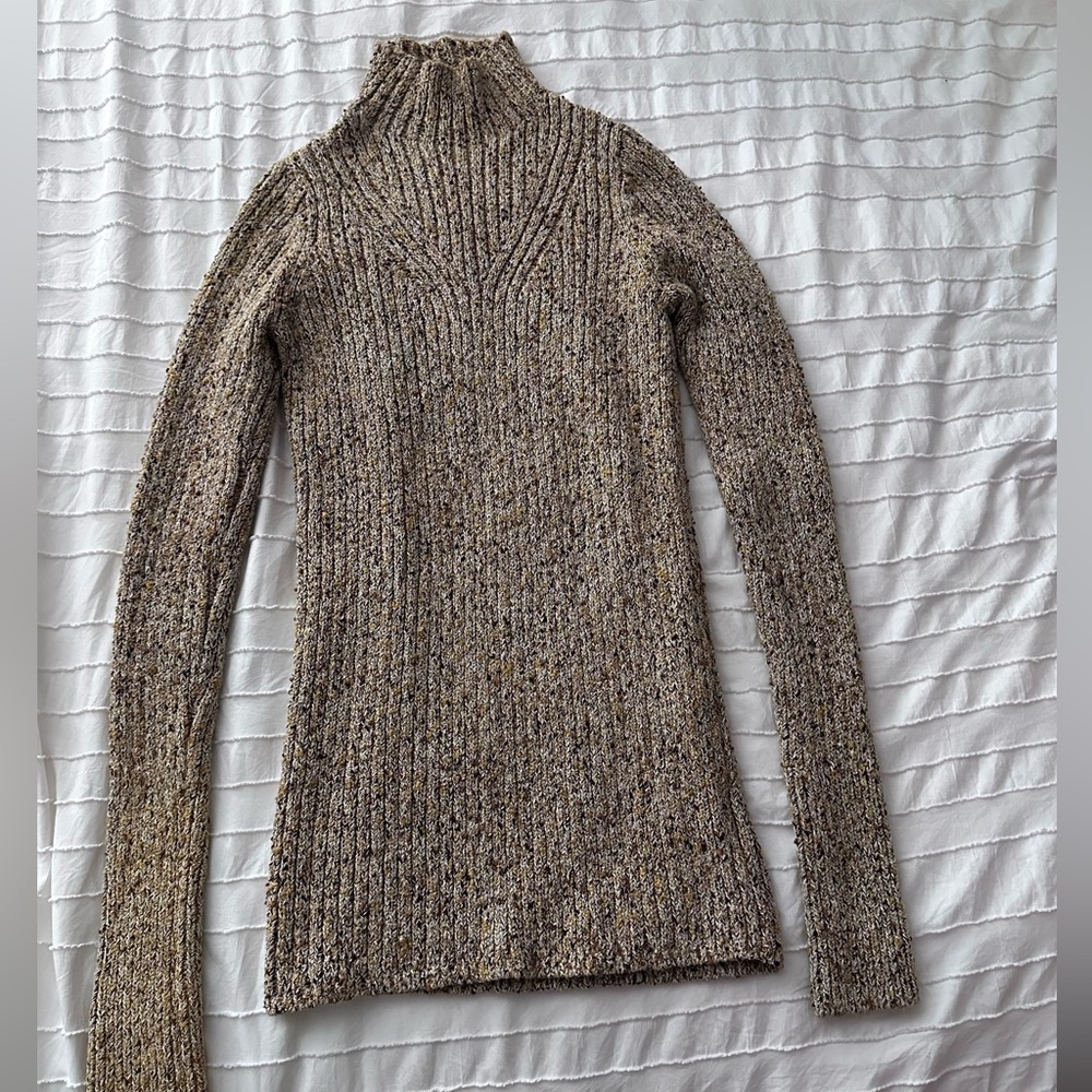St. John Multicolor Knit Turtleneck Sweater